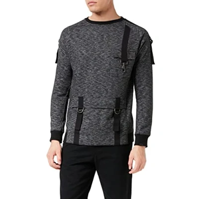 Image of Soul Star Men&#039;s SB03 Sweatshirt, Black (Black 131313), Large (Size:Large)