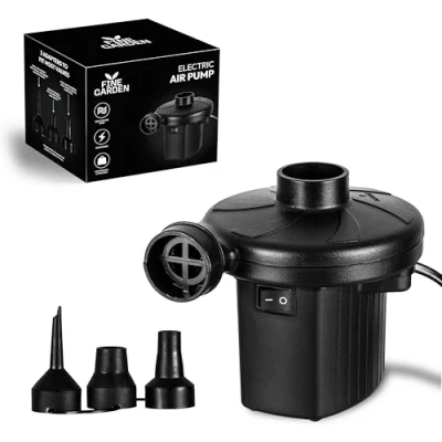 Image of Fine Garden Electric Air Pump 150W Portable Pool with Fast Inflating Deflating Rechargeable 3 Nozzle, Airbed Paddling Pool,Beach Toys AC220V 240V/150W/50Hz
