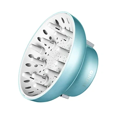 Image of GIHALI Universal Hair Diffuser &quot;Newly Upgraded Strong Holding&quot; Adaptable for Dryers with D 4.4cm to 6.6cm Curly or Wavy (Blue)