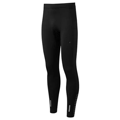 Image of Ronhill Running, Men&#039;s Tech Reflect Tight, Black/Charcoal/RFLCT, XL
