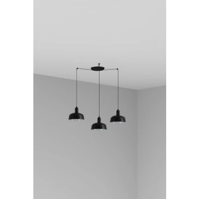 Image of Tatawin Small Cluster Pendant Ceiling Light Black, Gloss Black 3x E27