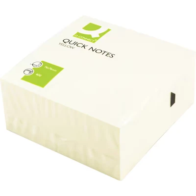 Image of Q Connect Quick Note Cube 76 x 76mm Yellow