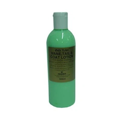 Image of Gold Label Unisex&#039;s GLD0201 Mane, Tail and Coat Lotion, Clear, 500 ml