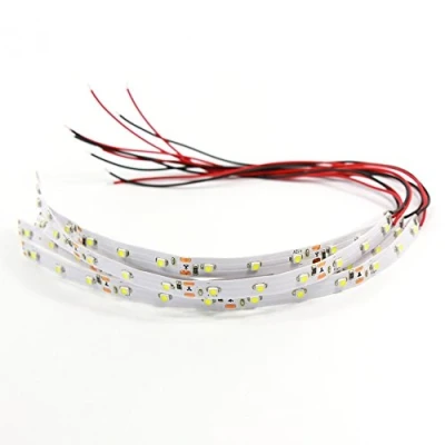 Image of DD08W 5pcs Prewired Bright White Strip LED 3528 SMD Light Self adhesive 12V 18V 20CM for model train layout New
