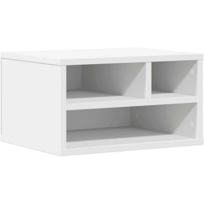 Image of vidaXL Printer Stand White 40x32x22,5 cm Engineered Wood