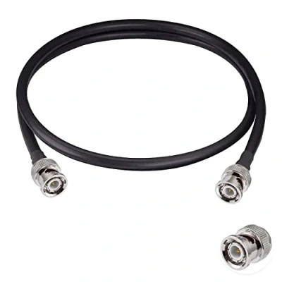 Image of Vecys BNC Male to Cable 50ohm RG58 RF Coaxial Pigtail Jumper 3ft/1m for Antennas Ham Radio Handheld