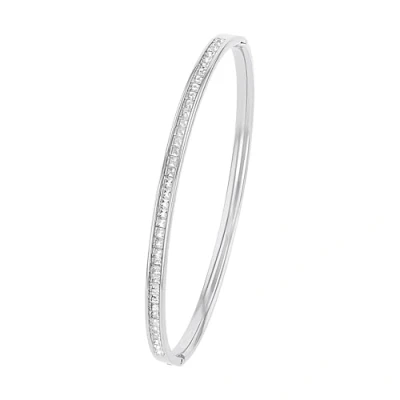 Image of s.Oliver bracelet 925 sterling silver ladies arm jewelry, with cubic zirconia synth, 17+3 cm, silver, infinity, Comes in jewelry gift box, 2020972
