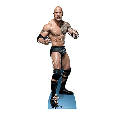 Image of Star Cutouts Ltd SC1239 Official WWE The Rock Dwayne Johnson &#039;Just Bring It&#039;, Lifesize Cardboard Cutout,195 cm Tall