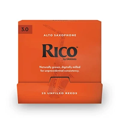 Image of D&#039;Addario Rico by Alto Saxophone Reeds, #3.0, 25 Count Single Reeds