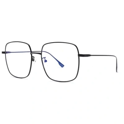 Image of JM Blue Light Blocking Gaming Glasses Square UV400 Protection Metal Optical Computer Eyeglasses Anti Glare Eye Strain Men Women Black