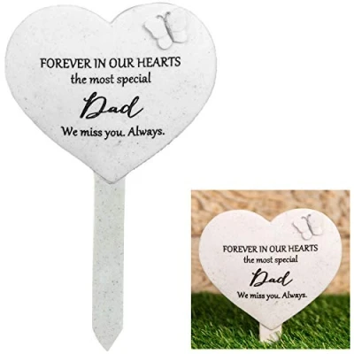 Image of Widdop &amp; Co Thoughts Of You &#039;Heart&#039; Graveside Stake Dad