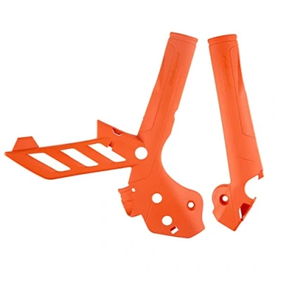 Image of Polisport KTM Frame Guards SX SXF 2011 2015 250 11 2016 EXC EXCF 2012 16, Orange Motocross4u