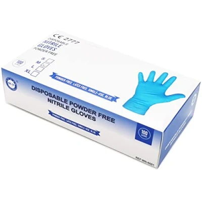 Image of Universal Lian Shou Disposable Powder Free Nitrile Gloves (XL) CATIII Medical Examination