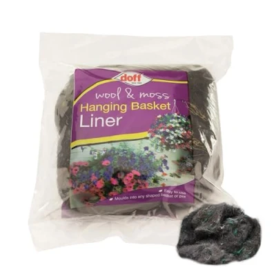 Image of Doff Wool &amp; Moss Hanging Basket Liner