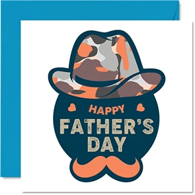 Image of Awesome Fathers Day Cards for Dad Happy Father&#039;s Heartfelt Cute Card from Daughter Son, Father Gifts, 145mm x Special Greeting Gift Papa Daddy