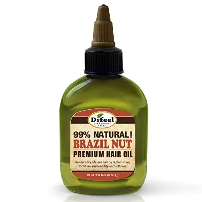 Image of Difeel Premium Natural Deep Conditioning Hair Oil, Brazil Nut For Dry &amp; Lifeless Hair, Provides Immediate Long Lasting Benefits To The Skin, Leaves Soft Smooth 70 g
