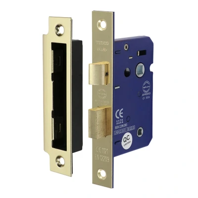 Image of 3x TIMCO Bathroom Lock Electro Brass 675861