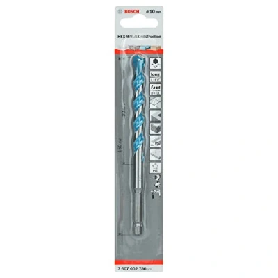 Image of Bosch 2607002780 Multi Purpose Drill Bits Hex 9 Construction 10X60X150Mm