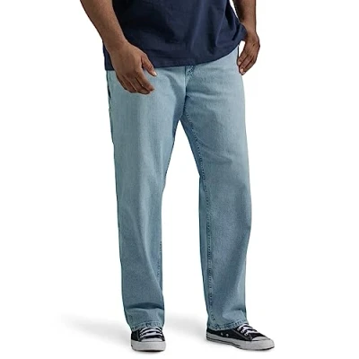 Image of Lee Men&#039;s Big &amp; Tall Legendary Workwear Carpenter Jean, Union Fade, 46W x 32L