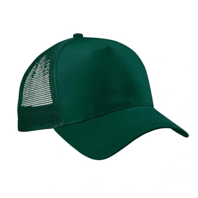 Image of Beechfield B640 Snapback Trucker Bottle Green/Bottle Green
