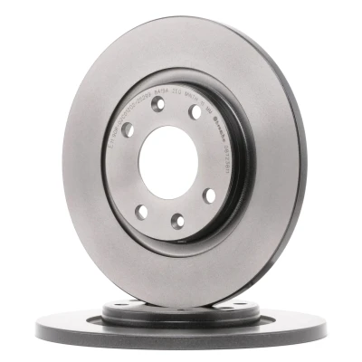 Image of 1608691680, 1613191280, 1618890380, 4246R4, 424982 Brake DISC BREMBO Coated LINE 08.7238.11 266mm 13mm 4 solid CITROËN: C3 II