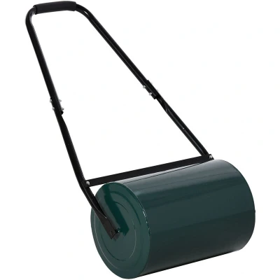 Image of Outsunny Outdoor Garden Lawn Roller Heavy Duty Rolling Grass Handle Perfect Lawns