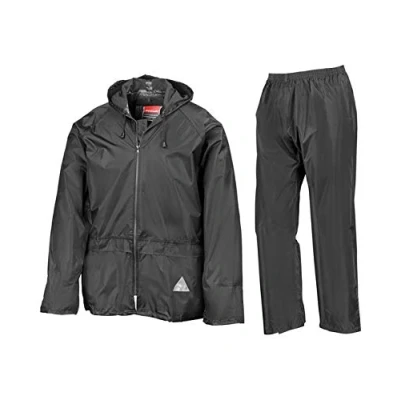 Image of Result R95X Mens Waterproof Jacket and Trouser Set Black XL