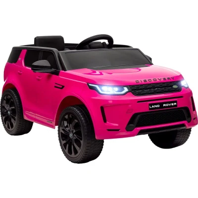 Image of AIYAPLAY Land Rover Discovery Sport Licensed Kids Electric Car, 12V Ride on Car with Remote Control, LED Lights, Music, Horn, for Ages 3 6 Years, Pink