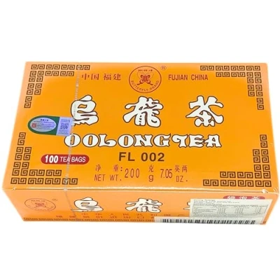Image of 100 x Fujian China Chinese Oolong Wulong Wu Long Tea Teabags (200g): Pure, Natural, Non GMO, and Gluten Free