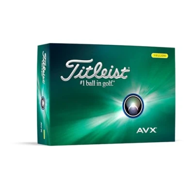 Image of Titleist AVX Golf Ball, Yellow