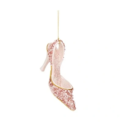 Image of Widdle Gifts Ltd 12cm Glitter / Sequin Shoe Christmas Tree Decoration Pink