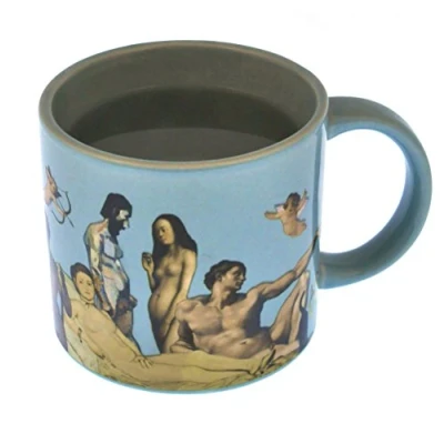 Image of The Unemployed Philosophers Guild Great Nudes Mug, Blue, 16 Ounce