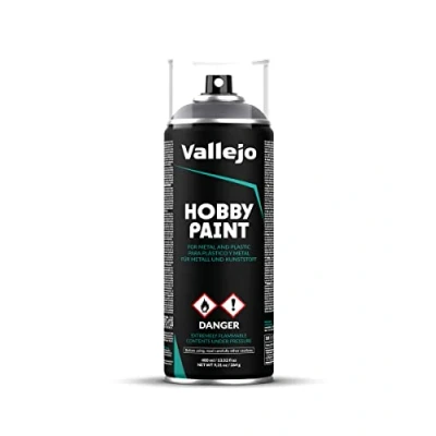 Image of Vallejo 28031 Gunmetal Spray Hobby Paint (400 ml)