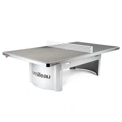 Image of Cornilleau 510 Campus Fixed outdoor table tennis for communities and schools (Campsites, Parks...) Competition bounce (Blue or Grey 7mm) FFTT Leisure School approval