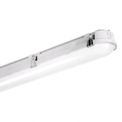 Image of Phoebe LED 6ft Non Corrosive Batten 40W/80W Lykos Plus CCT Tri Colour Multi Wattage