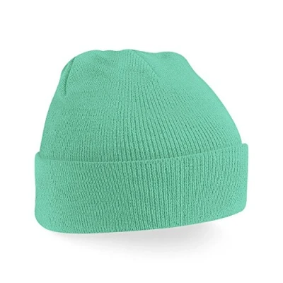 Image of Beechfield Knitted hat with turn up in Mint