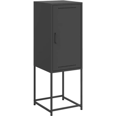 Image of vidaXL Highboard Black 36x39x107 cm Steel