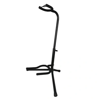 Image of 3rd Avenue Rocket Series Universal Guitar Stand with Height Adjustable Neck Support and Tripod Legs Black