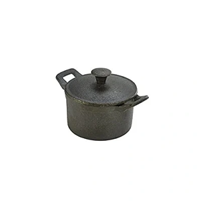 Image of Genware NEV C106 Mini Cast Iron Casserole Dish, 10 cm x 6