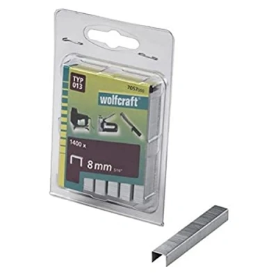 Image of wolfcraft Broad Back Staple, Type 013 I 7057000 Ideal for fastening fabric, textiles and thin strips of wood