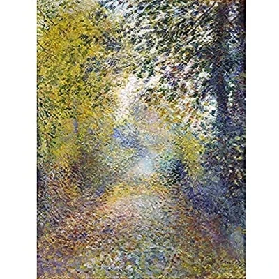 Image of Renoir In The Woods Painting Landscape Art Print Canvas Premium Wall Decor Poster Mural
