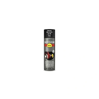 Image of RUST OLEUM 2179 Hard Hat Topcoat RAL Colours, The Nr. 1 Industrial Paint Aerosol. Go Further, Work Faster, Last Longer!, Gloss Black 9005