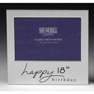 Image of Shudehill Giftware Happy 18th Birthday Photo Frame