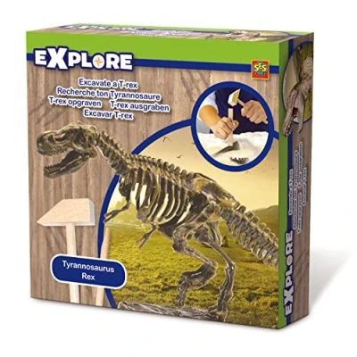 Image of SES Creative 25028 Dinosaurs Explore Excavate A T Rex Toy, Mixed, 18