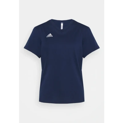 Image of adidas Performance Entrada Basic Tshirt, Women&#039;s, Size: Large, Team navy blue