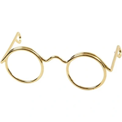 Image of Creativ 100263 Novelty Glasses, W: 35 mm, gold, 10pcs, Metal