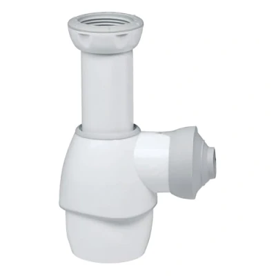 Image of Wirquin 31180002 Universal Siphon for Basin White/Grey