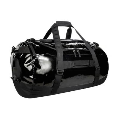 Image of Tatonka Barrel 85L Waterproof Travel Bag with Backpack Function, Large Opening, Padded Base and Lockable Zip, Black, 85 litres, Durable stowable Shoulder Straps