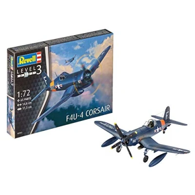 Image of Revell 03955 F4U 4 Corsair 1:72 Scale Unbuilt/Unpainted Plastic Model Kit