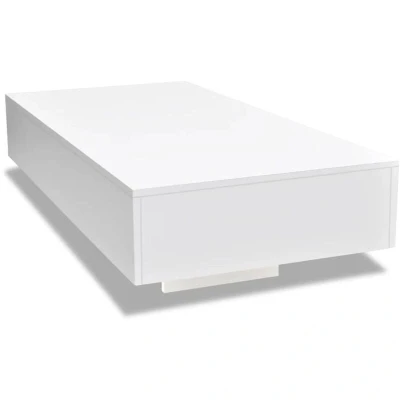 Image of vidaXL Coffee Table High Gloss White